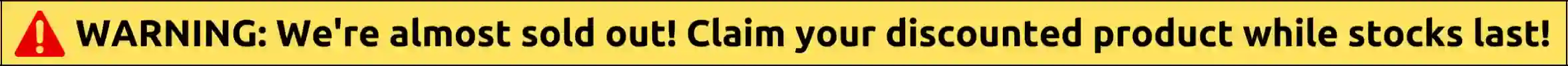 Limited stock warning banner for discounted NewEra Protect product